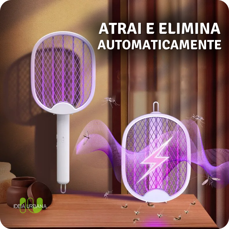 Raquete Mata-Mosquito MaxBolt™ - Com Ions de Atração + FRETE GRÁTIS + BRINDE EXCLUSIVO