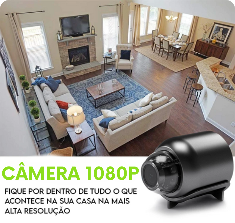 Micro Câmera Spy -  WiFi 1080P HD Com Visão Noturna