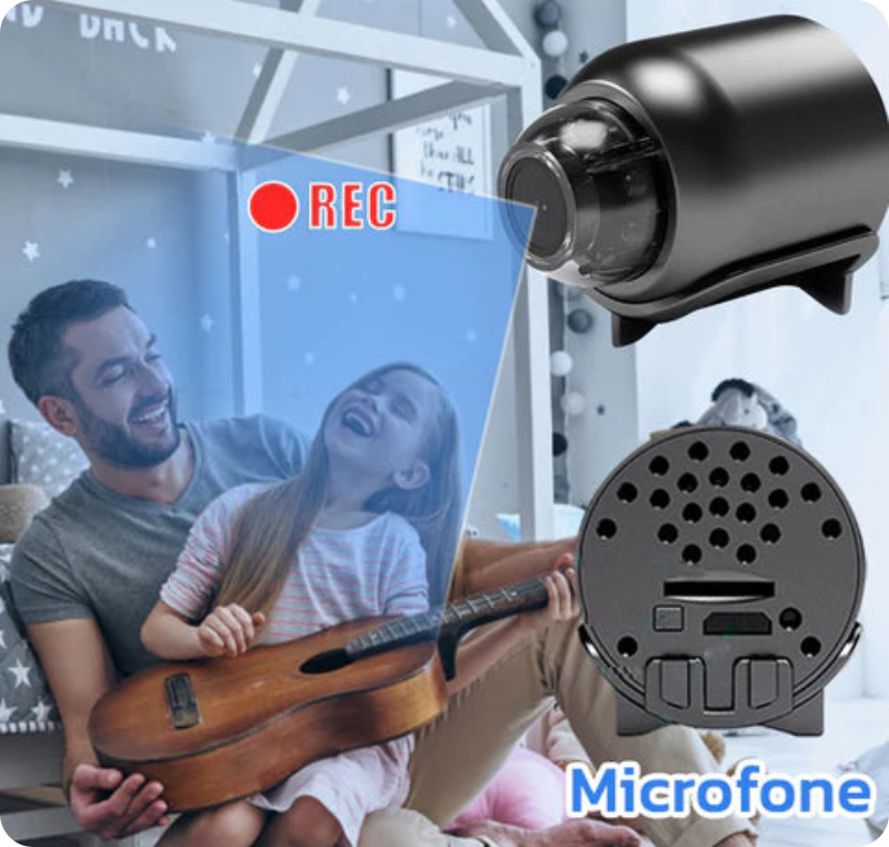 Micro Câmera Spy -  WiFi 1080P HD Com Visão Noturna