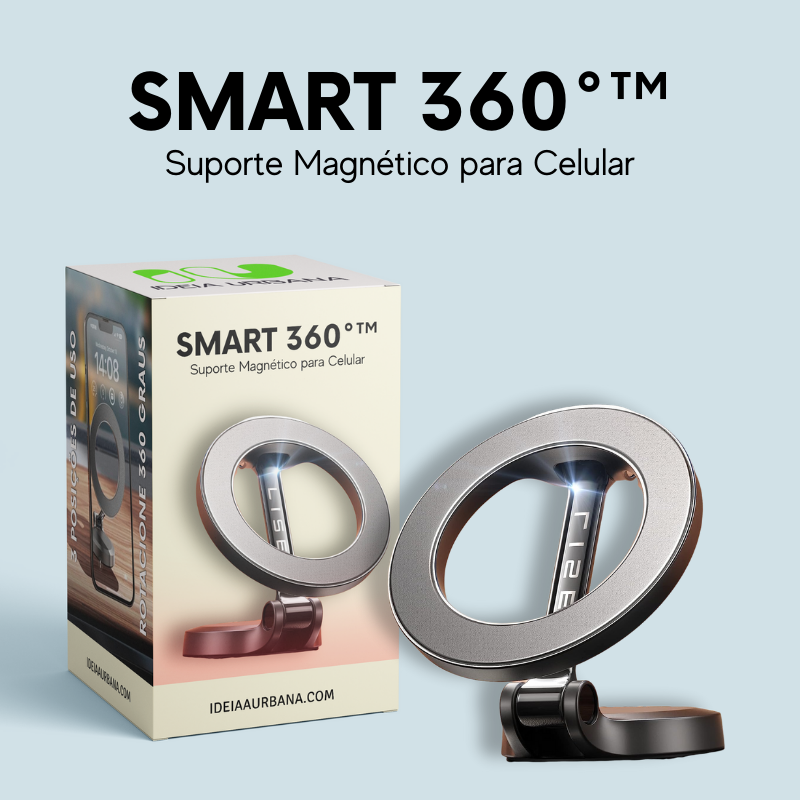 Suporte Automotivo Magnético Smart360 (BRINDE EXCLUSIVO + FRETE GRÁTIS)