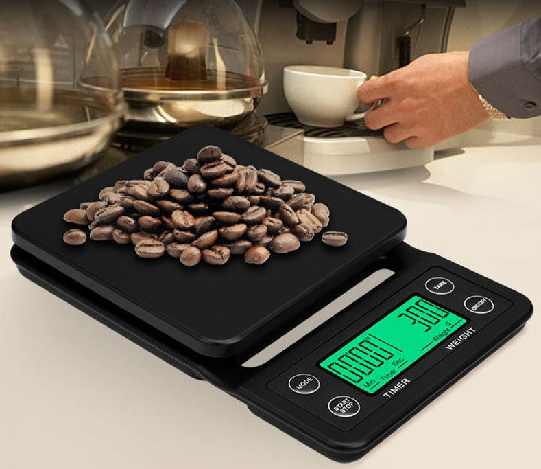 Balança de Precisão Café/Cozinha/Barista com Timer - 3 ou 5 Quilos