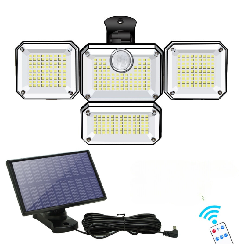 Holofote Solar LED 800W com 3 Cabeças - Solar Urbane